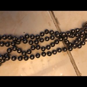 2 natural string of gray pearl vintage